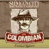 Sunken City The Colombian beer Label Full Size