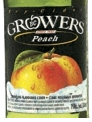 Growers Peach Cider beer Label Full Size