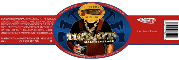 Cigar City 110K (ARCHIVE) beer Label Full Size