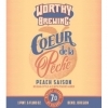 Worthy Coeur De La Peche Peach Saison beer Label Full Size