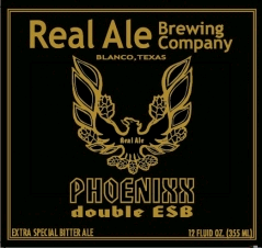 Real Ale Phoenixx Double ESB beer Label Full Size