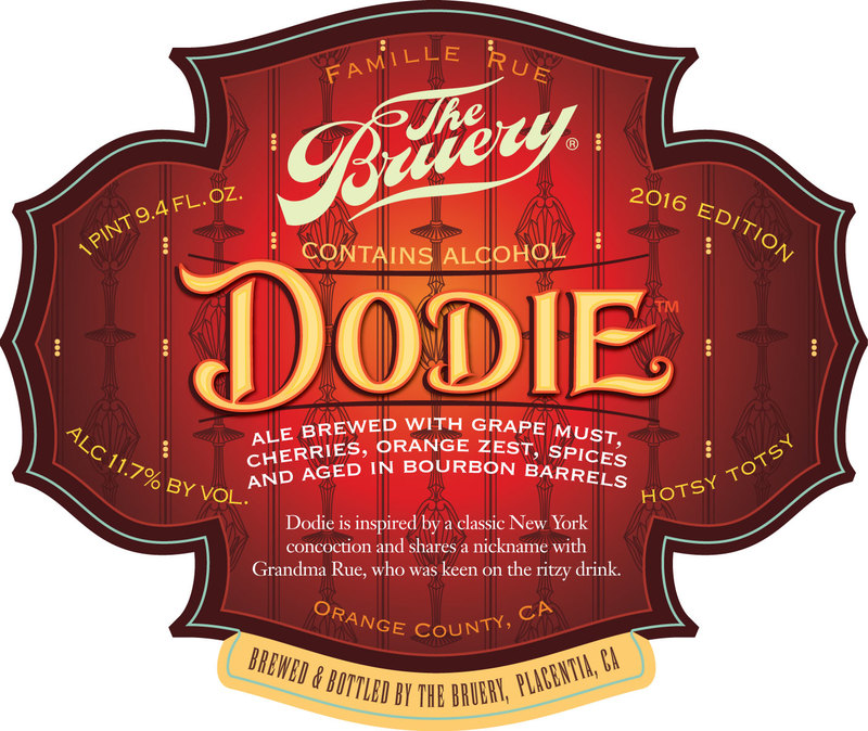 Bruery Dodie beer Label Full Size