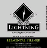 Lightning Elemental Pilsner beer Label Full Size
