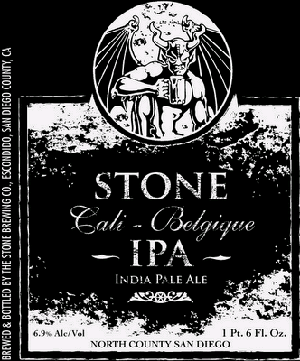Stone Cali-Belgique IPA 2009 beer Label Full Size
