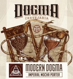 Modern Dogma Imperial Coffee beer Label Full Size