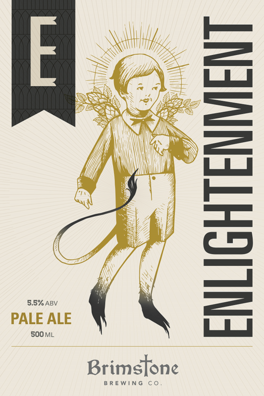 Brimstone Enlightenment beer Label Full Size