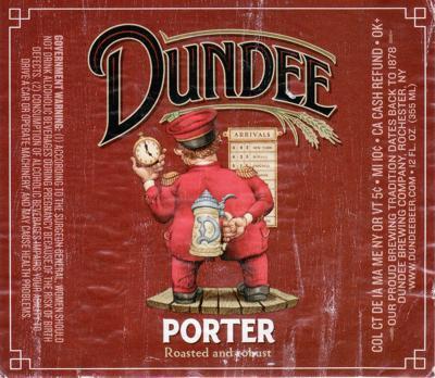 Genesee Dundee Porter beer Label Full Size