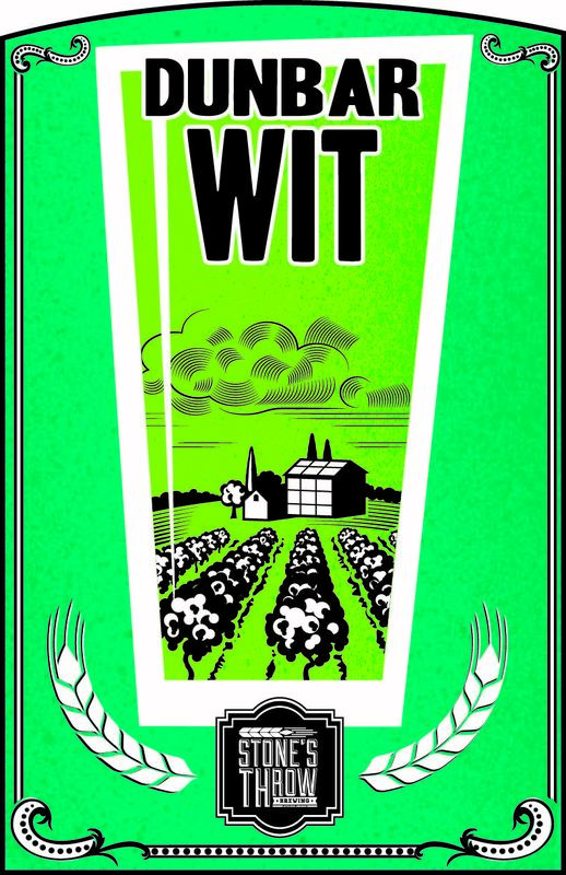Stone's Throw Dunbar Wit beer Label Full Size