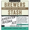 Blue Point Brewers Stash American Brown beer Label Full Size