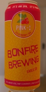 Bonfire Pink-I beer Label Full Size