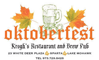 Kroghs Oktoberfest beer Label Full Size