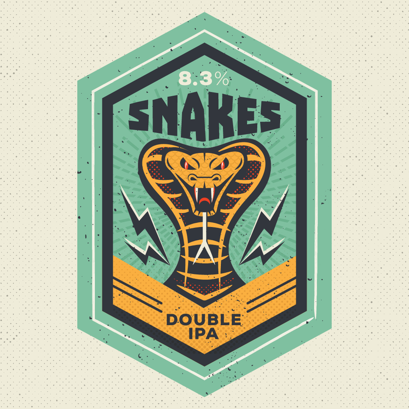 Long Live Snakes beer Label Full Size