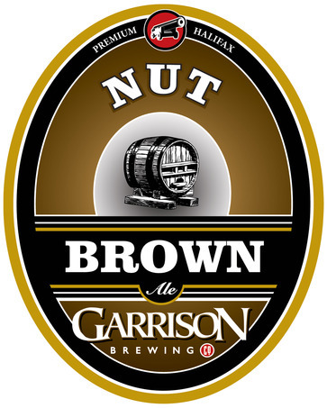 Garrison Nut Brown beer Label Full Size