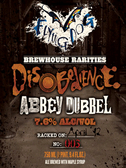 Flying Dog Disobedience Abbey Dubbel beer Label Full Size