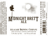 Allagash Midnight Brett 2013 beer Label Full Size