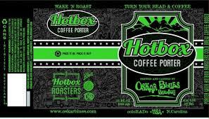 Oskar Blues Hot Box Coffee Porter 2016 beer Label Full Size