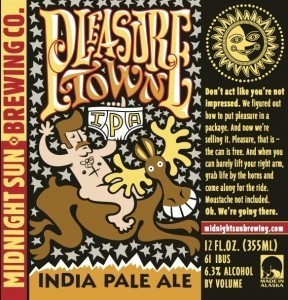 Midnight Sun Pleasure Down Nitro beer Label Full Size