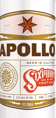 Sixpoint Spice of Life Apollo beer Label Full Size