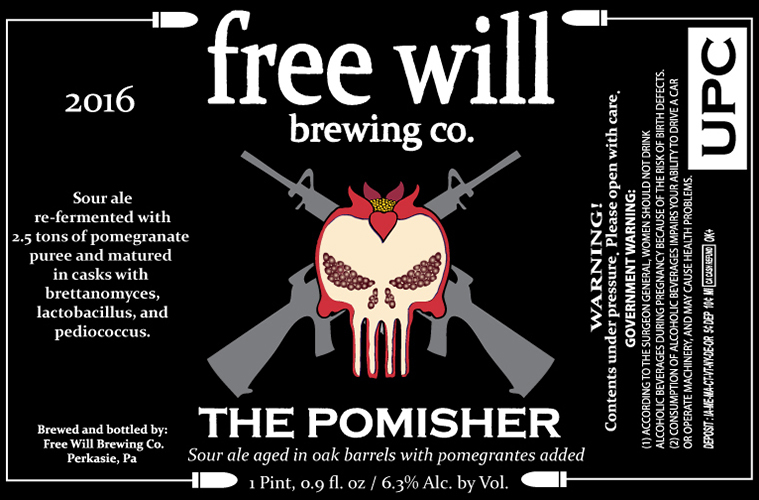 Free Will The Pomisher beer Label Full Size