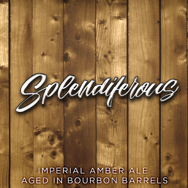 Rochester Mills Splendiferous - Bourbon Barrel Aged Imperial Amber Ale beer Label Full Size