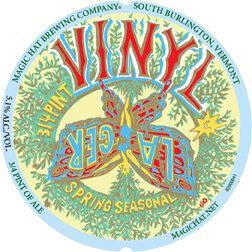 Magic Hat Scrumptious Spring Lager beer Label Full Size