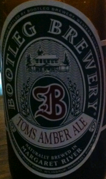 Bootleg Toms Amber Ale beer Label Full Size