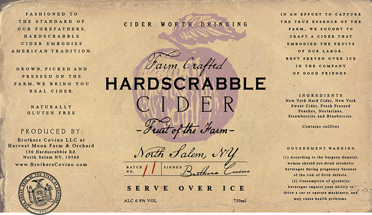 Hardscrabble Fruit Of The Farm beer Label Full Size
