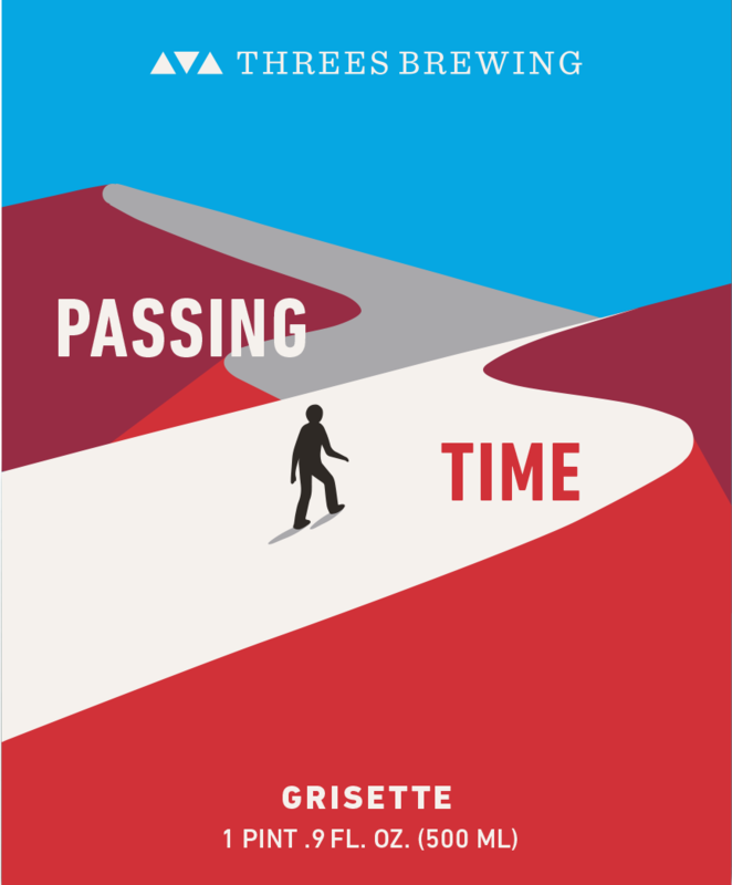 Threes Passing Time beer Label Full Size