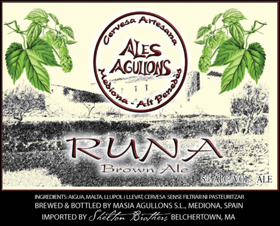 Masia Agullons Runa beer Label Full Size