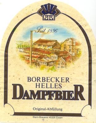 Borbecker Helles Dampfbier beer Label Full Size