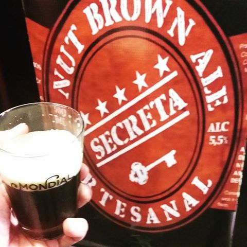 Secreta Nut Brown Ale beer Label Full Size