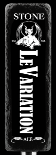 Stone LeVariation Ale beer Label Full Size