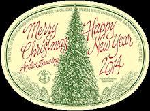 Anchor Merry Christmas Happy New year 2016 beer Label Full Size