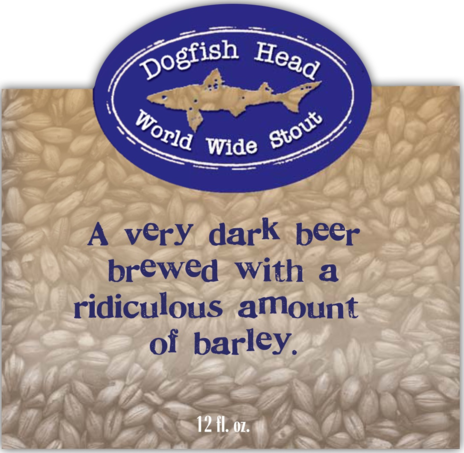 Dogfish Head World Wide Stout 2011 beer Label Full Size