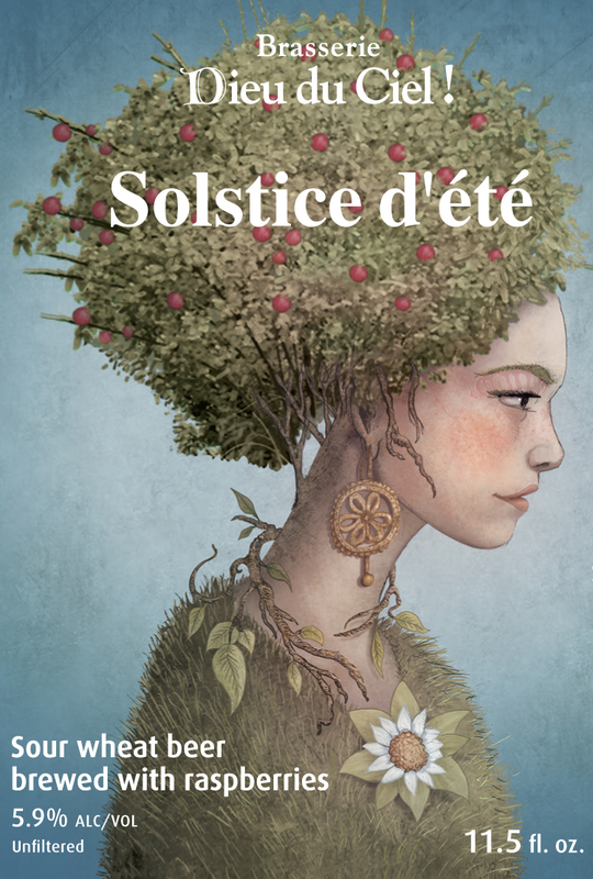 Dieu Du Ceil Solstice d' Ete beer Label Full Size