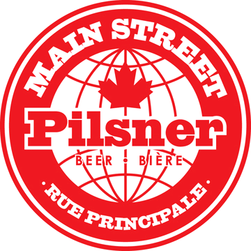Main Street Pilsner beer Label Full Size