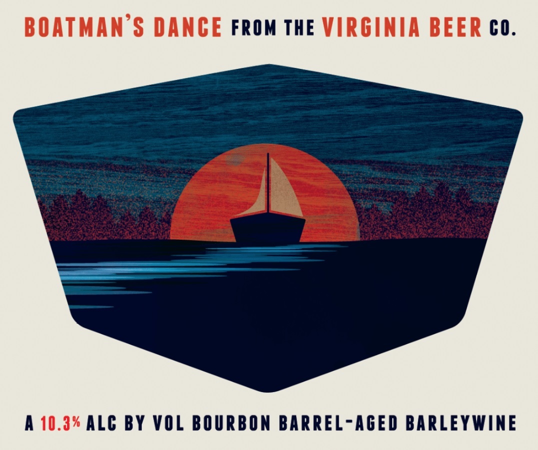 Virginia Beer Co. Boatman's Dance beer Label Full Size