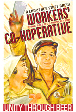 Ladyface Workers' Co-Hoperative (Staff brew IPA) beer Label Full Size