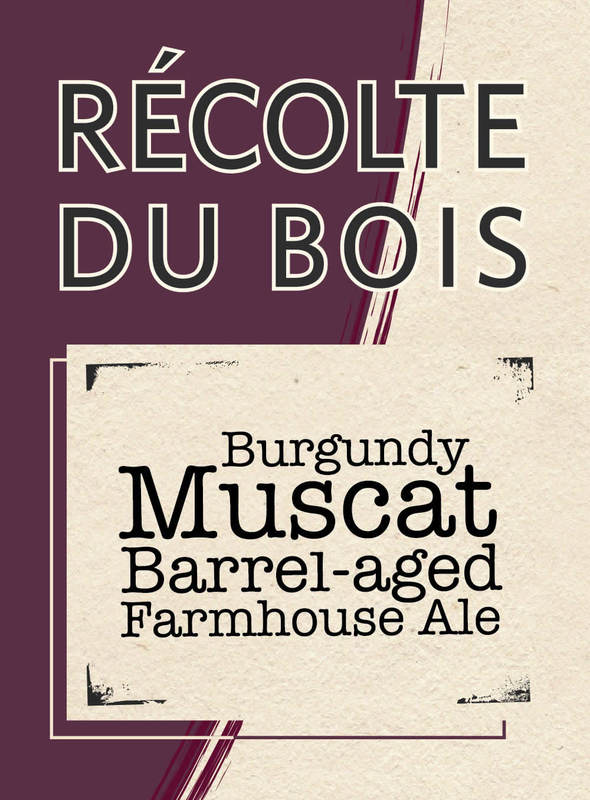 Tahoe Mountain Récolte Du Bois Burgundy Muscat beer Label Full Size