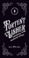 Marble Portent of Usher BA beer Label Full Size