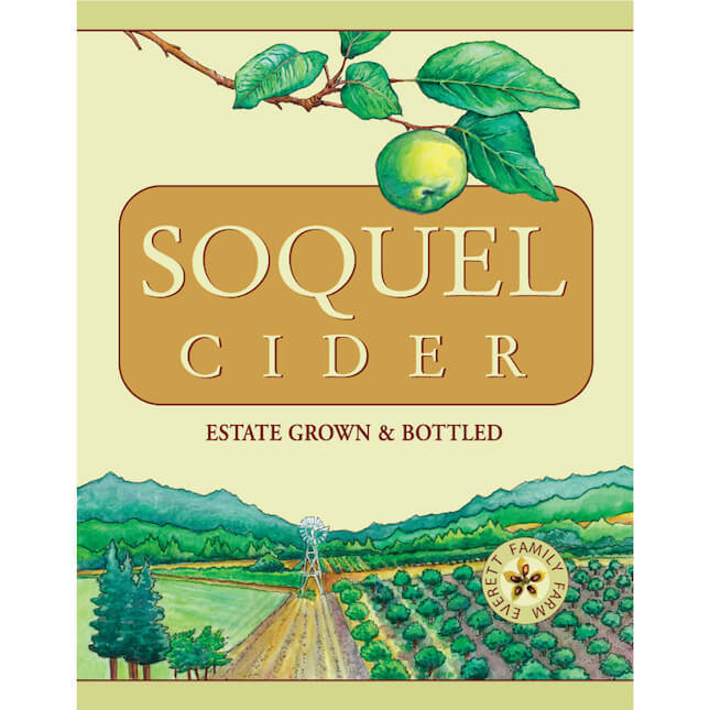 Soquel Persimmon beer Label Full Size