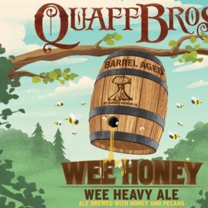Quaff Bros. Wee Honey beer Label Full Size