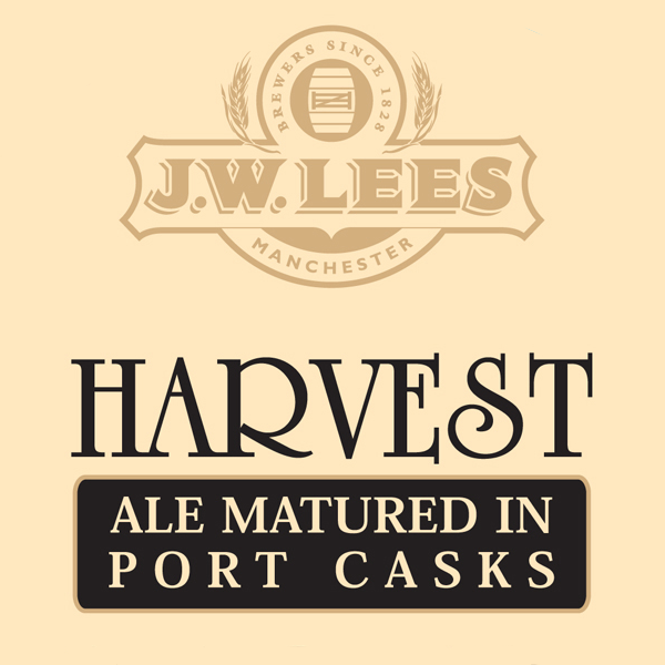 JW Lees Harvest Ale Matured in Port Casks 2010 beer Label Full Size