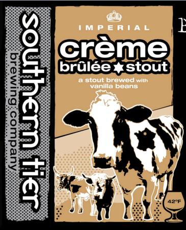 Southern Tier Crème Brûlée Oak Aged beer Label Full Size