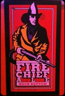 Rock Bottom Fire Chief Red Ale beer Label Full Size