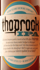Boom Island Thoprock IPA beer Label Full Size