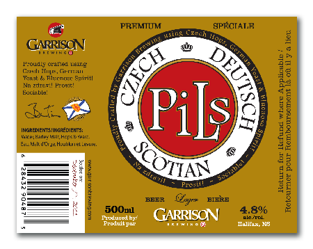 Garrison Pils beer Label Full Size
