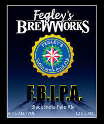 Fegley's Black India Pale Ale (F.B.I.P.A) beer Label Full Size