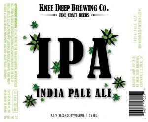Knee Deep IPA beer Label Full Size