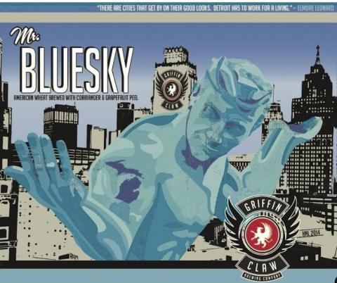 Griffin Claw The BlueSky beer Label Full Size